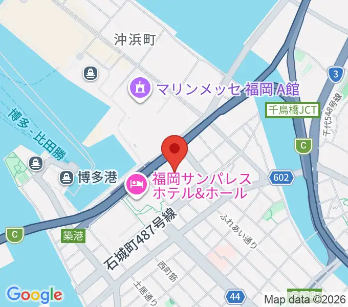 福岡国際会議場の地図