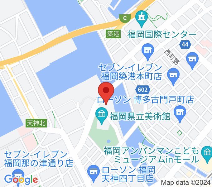 福岡市民会館の場所