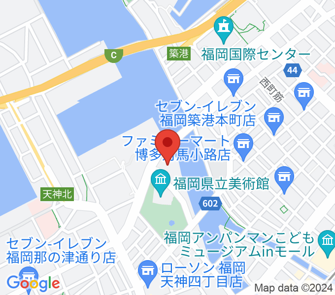 福岡市民会館の場所