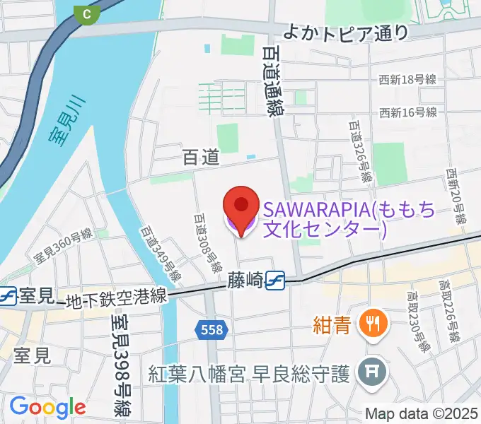 サワラピア 福岡県立ももち文化センターの地図