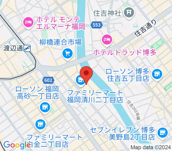 福岡UTEROの地図