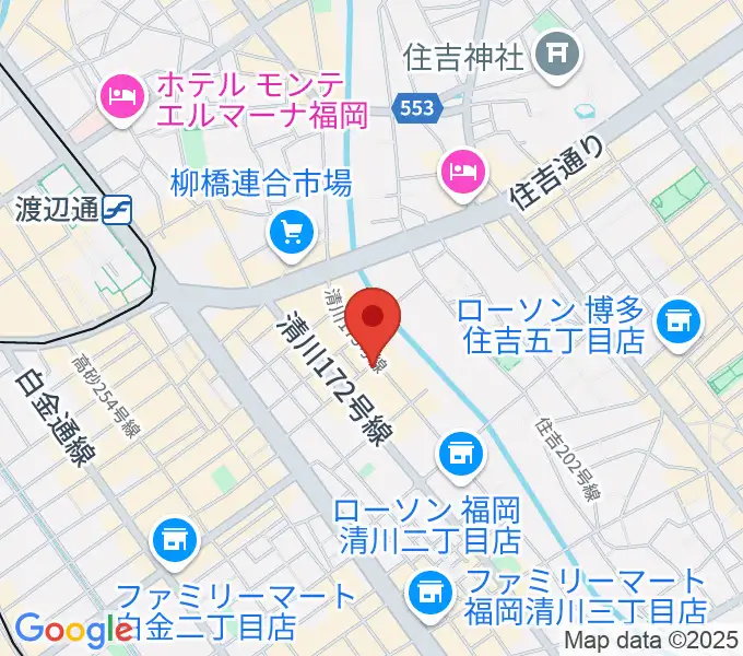 福岡UTEROの地図