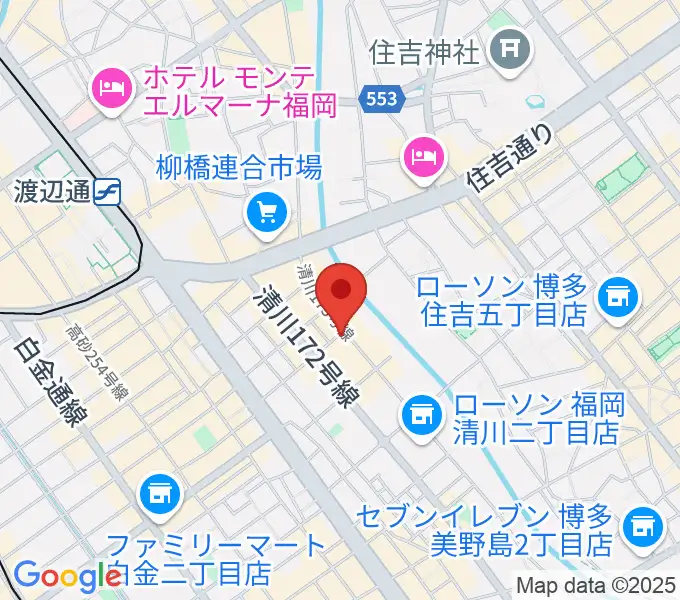 福岡UTEROの地図