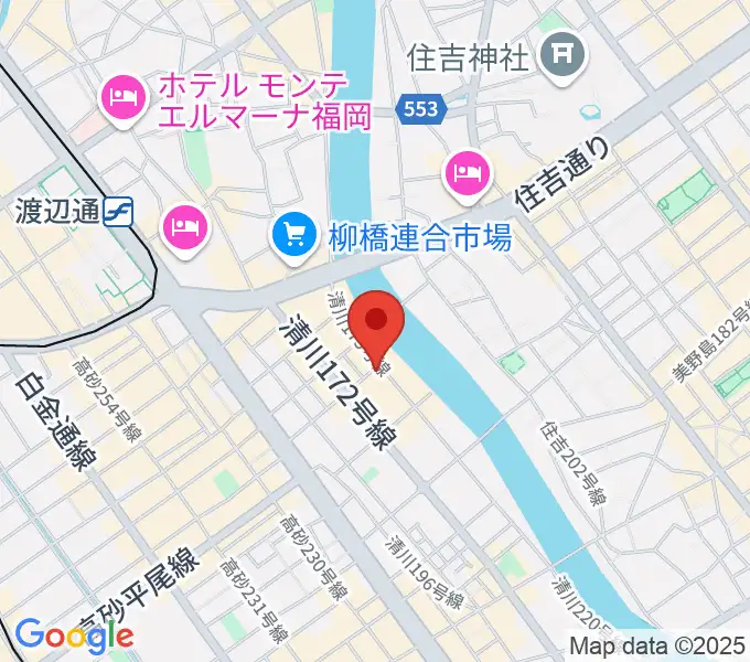 福岡UTEROの地図