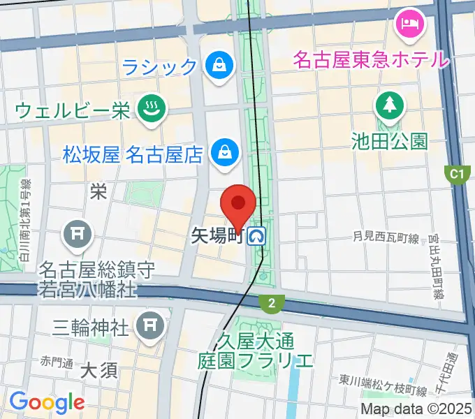 名古屋クラブクアトロの地図