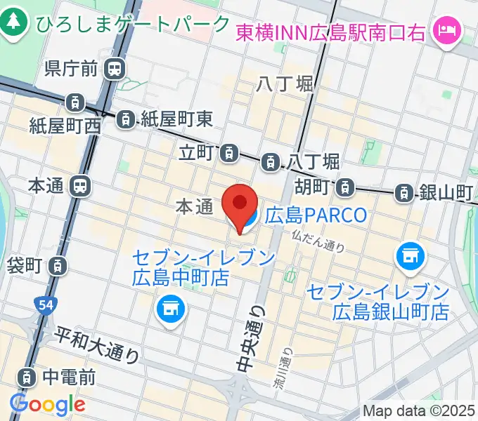広島クラブクアトロの地図