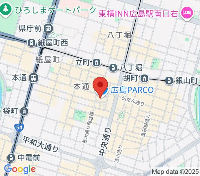 広島クラブクアトロの地図