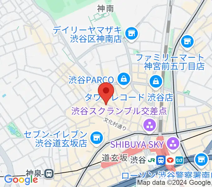 渋谷クラブクアトロの地図