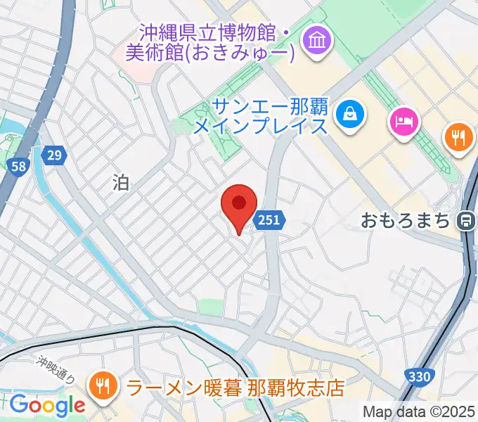 ヒーホースタジオの地図