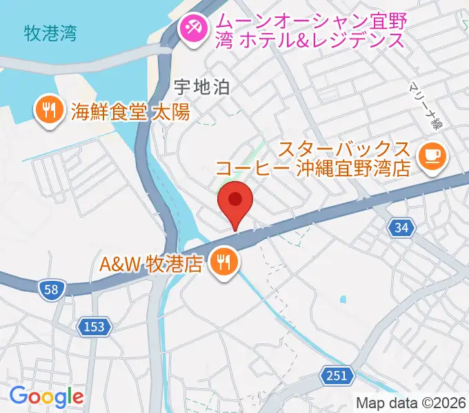 宜野湾スタジオ8528の地図