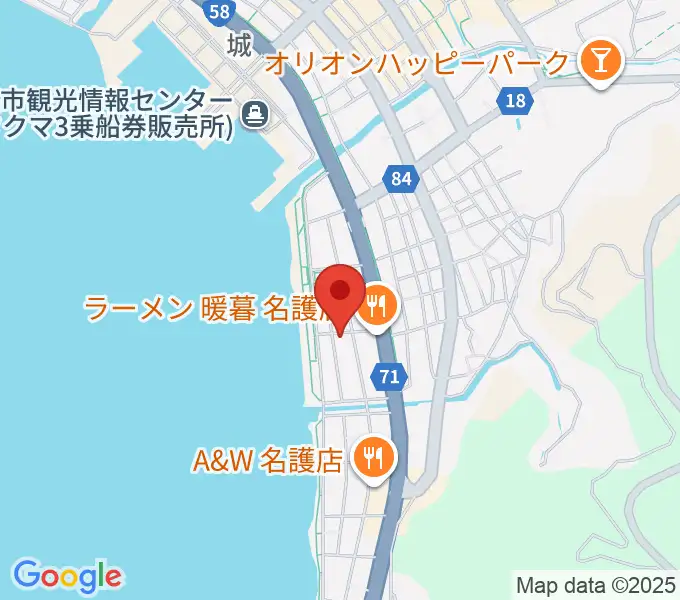 ラインナップスタジオの地図