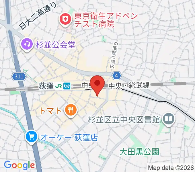 Studio Revivalの地図