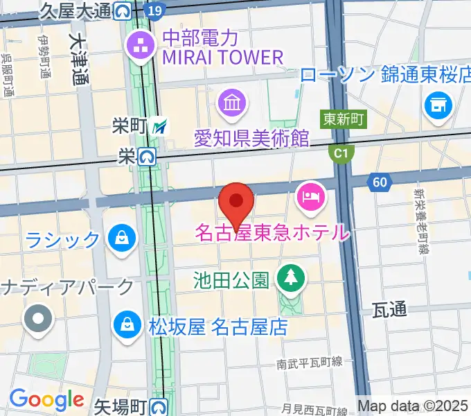栄R.A.Dの地図