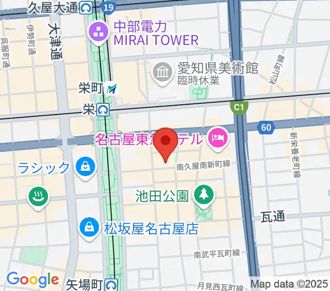 栄R.A.Dの地図