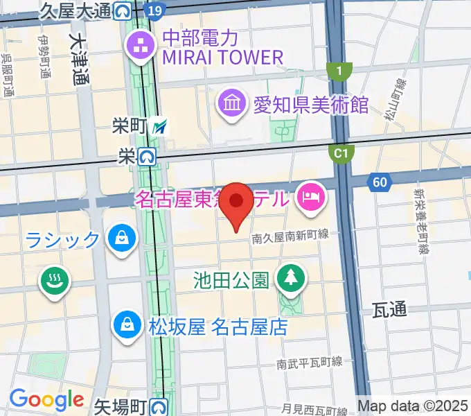 栄R.A.Dの地図