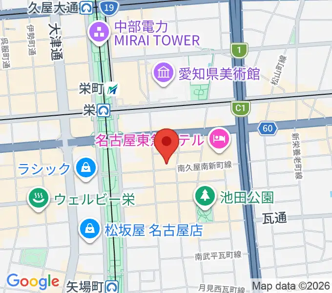 栄R.A.Dの地図