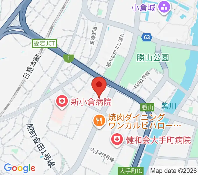 北九州ソレイユホール[休館中]の地図