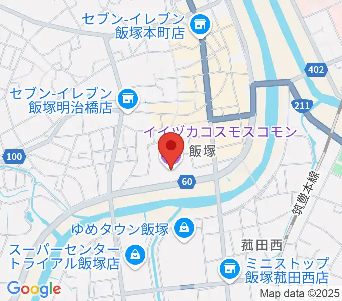 イイヅカコスモスコモンの地図