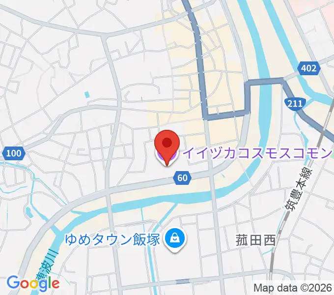 イイヅカコスモスコモンの地図