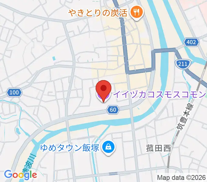 イイヅカコスモスコモンの地図