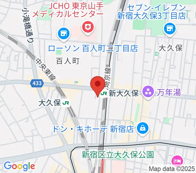 TC楽器の地図