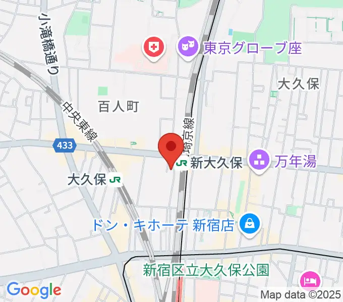 TC楽器の地図
