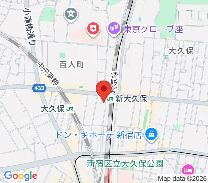 TC楽器の地図