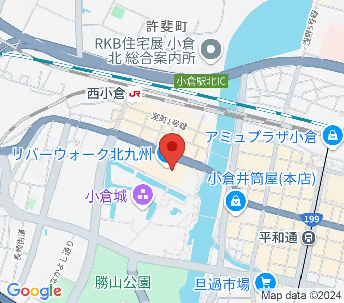 J:COM北九州芸術劇場の地図