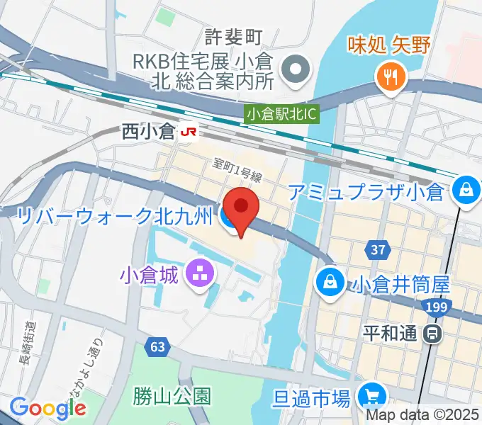 J:COM北九州芸術劇場の地図