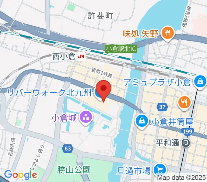 J:COM北九州芸術劇場の地図