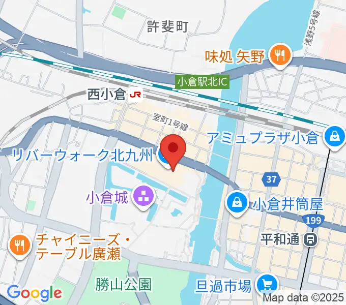 J:COM北九州芸術劇場の地図