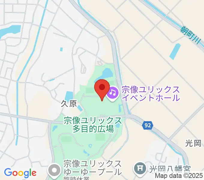 宗像ユリックスの地図