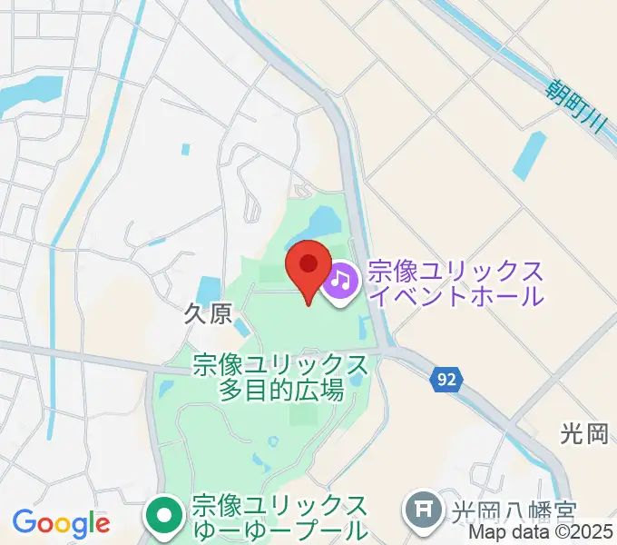 宗像ユリックスの地図