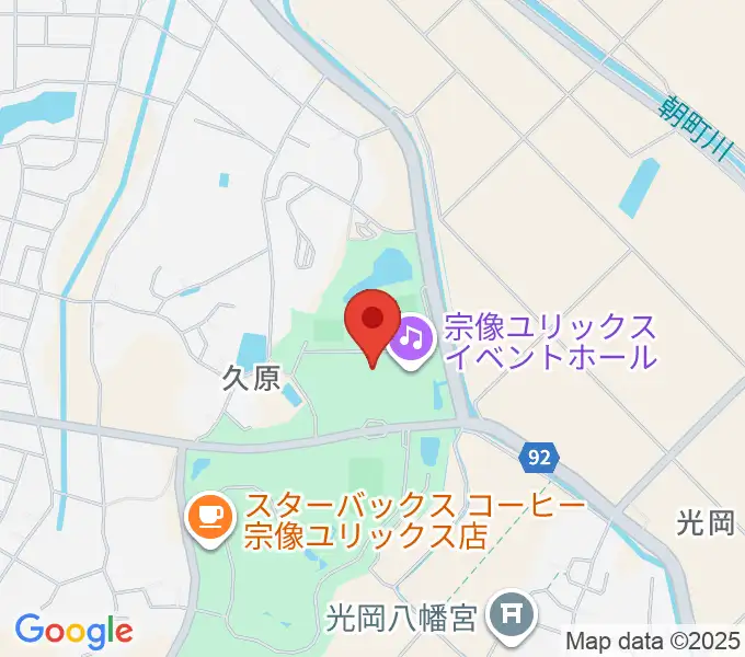 宗像ユリックスの地図