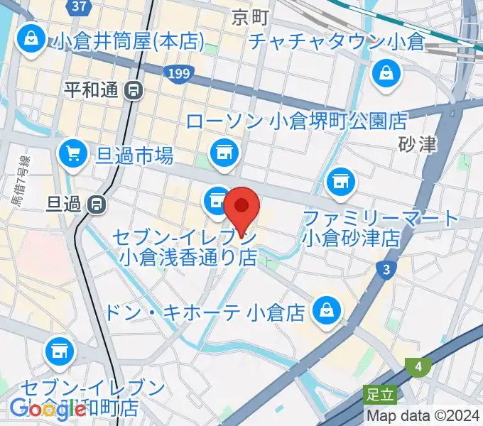 小倉フォークビレッジの地図