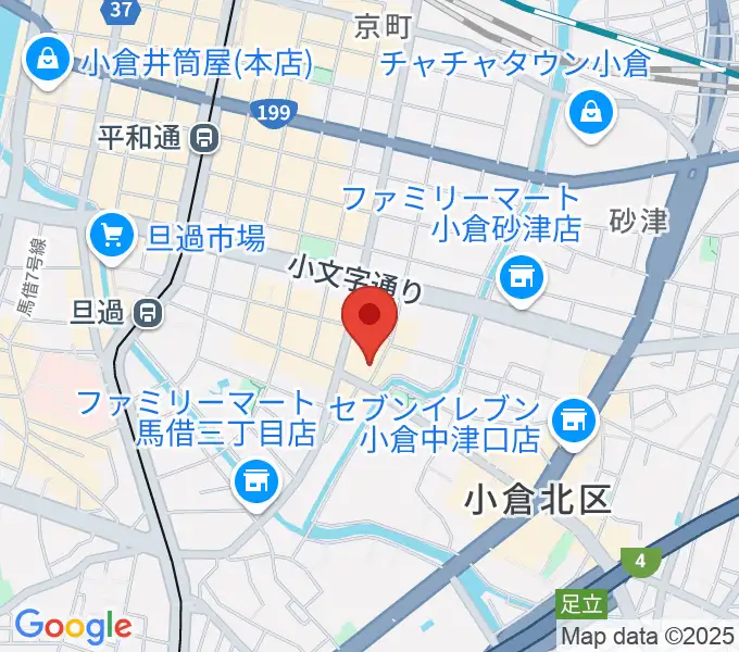 小倉フォークビレッジの地図