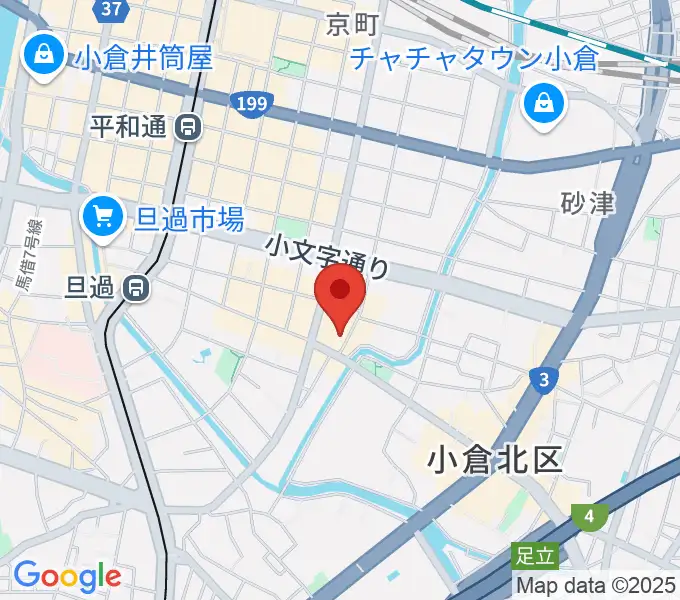 小倉フォークビレッジの地図