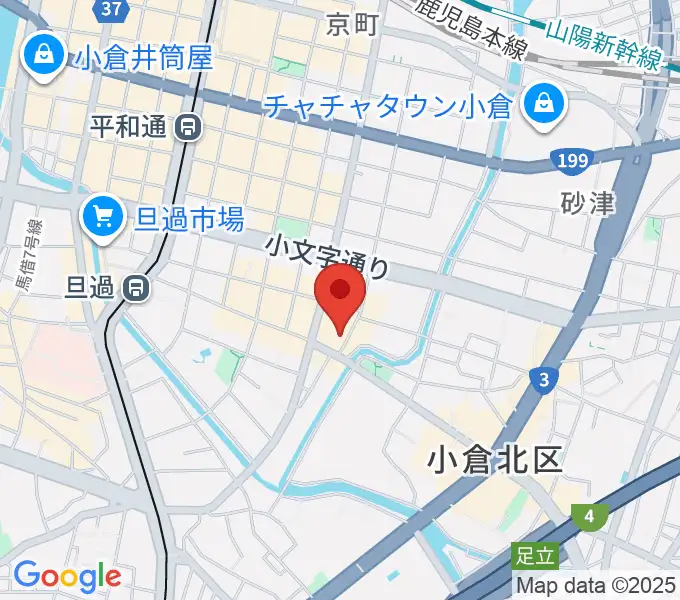小倉フォークビレッジの地図