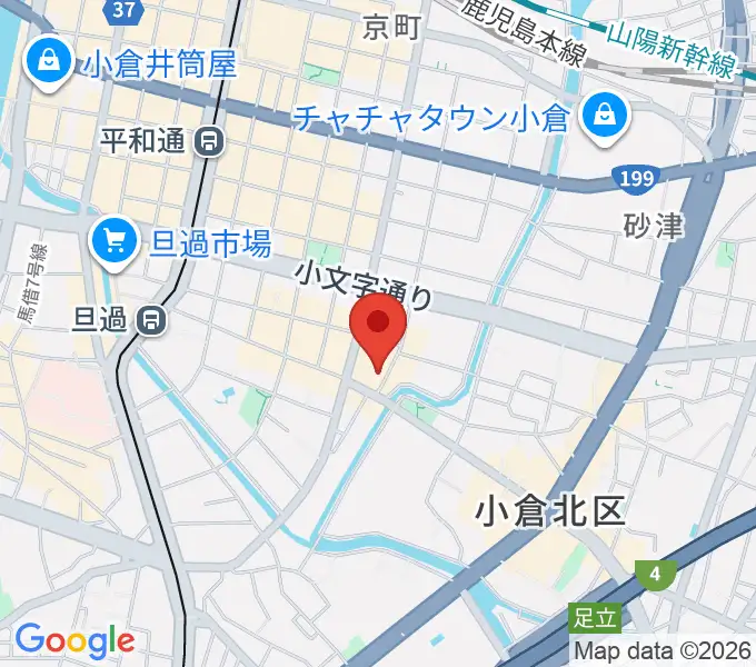 小倉フォークビレッジの地図