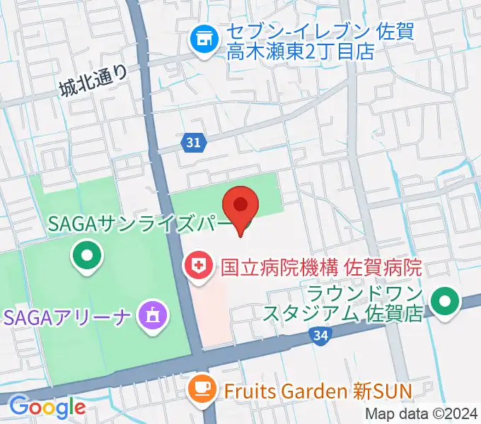 佐賀市文化会館の地図