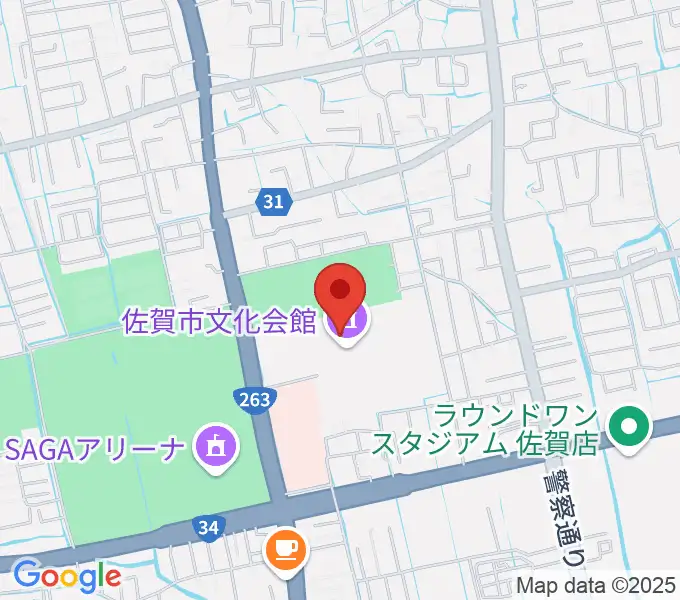 佐賀市文化会館の地図