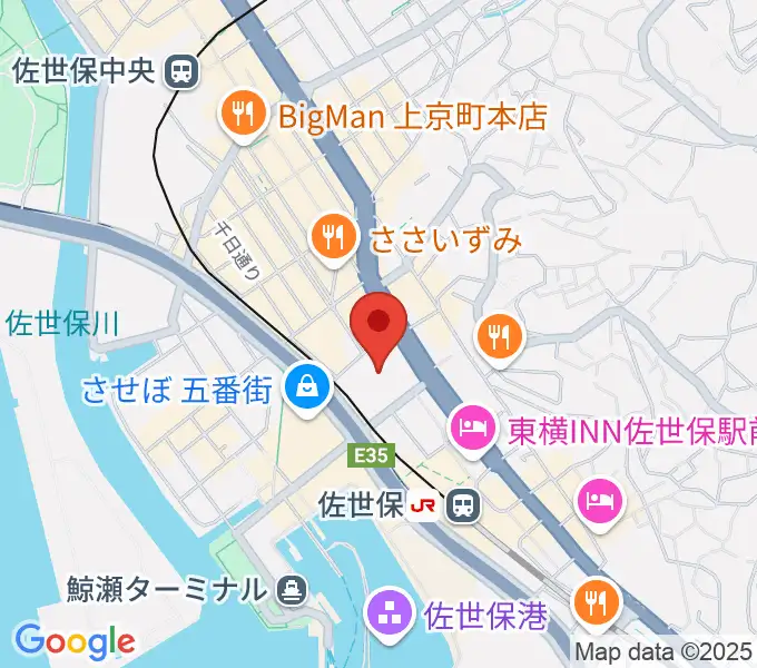 アルカスSASEBOの地図