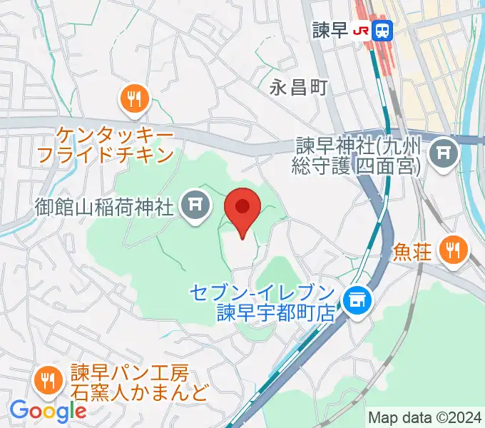 諫早文化会館の地図