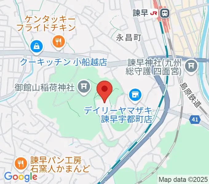 諫早文化会館の地図