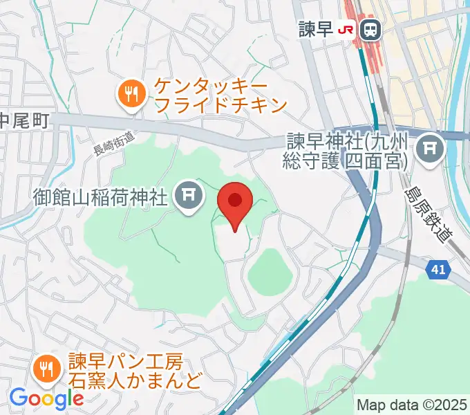 諫早文化会館の地図