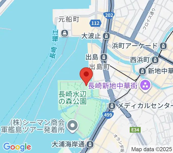長崎県美術館の地図