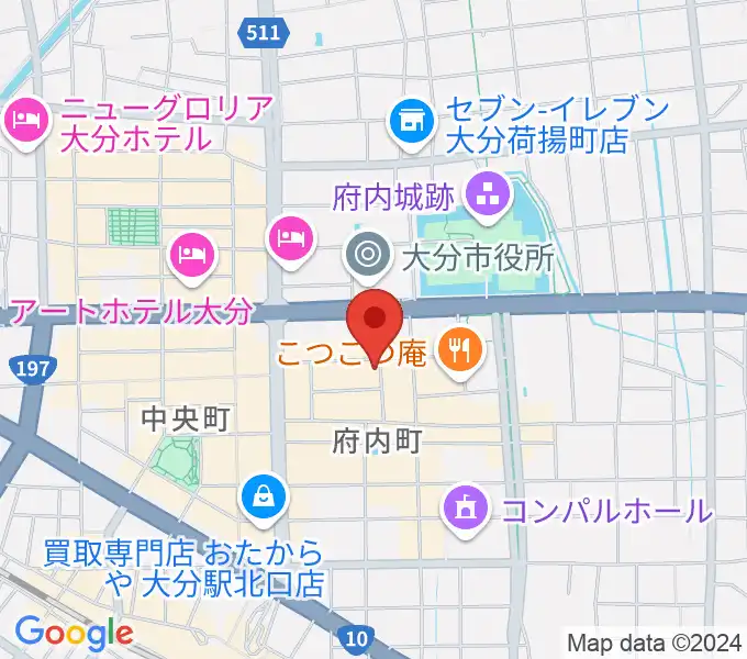 大分club SPOTの地図