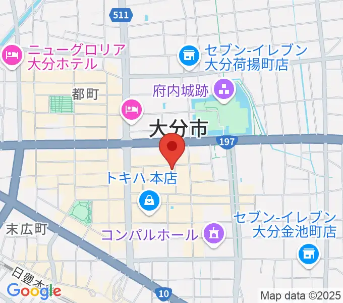 大分club SPOTの地図