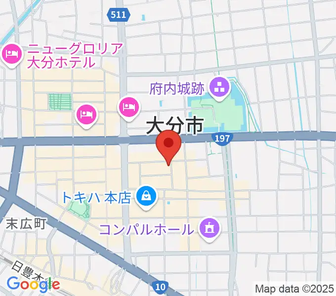 大分club SPOTの地図