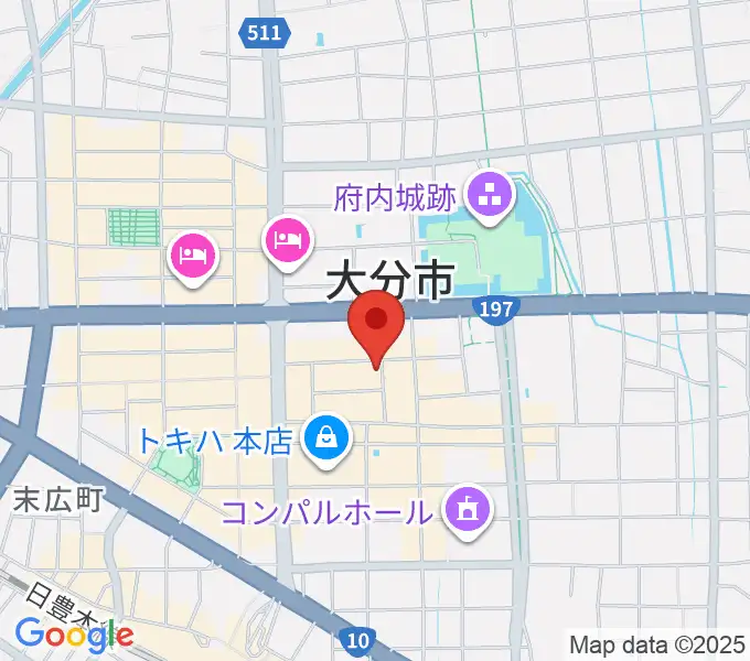 大分club SPOTの地図